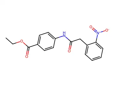 Ethyl 4-{[(2-nitrophenyl)acetyl]amino}benzoate structure
