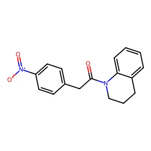 1-(3,4-dihydroquinolin-1(2H)-yl)-2-(4-nitrophenyl)ethanone structure