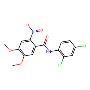 N-(2,4-dichlorophenyl)-4,5-dimethoxy-2-nitrobenzamide structure