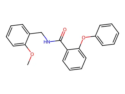 N-(2-methoxybenzyl)-2-phenoxybenzamide structure