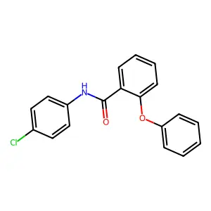 N-(4-chlorophenyl)-2-phenoxybenzamide structure