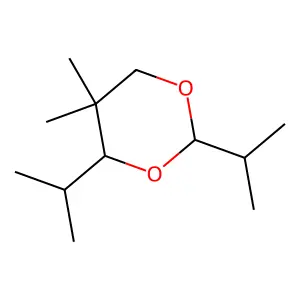 1,3-Dioxane, 5,5-dimethyl-2,4-bis(1-methylethyl)- structure
