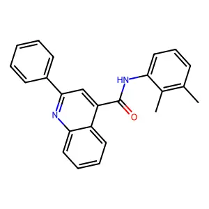 N-(2,3-dimethylphenyl)-2-phenylquinoline-4-carboxamide structure