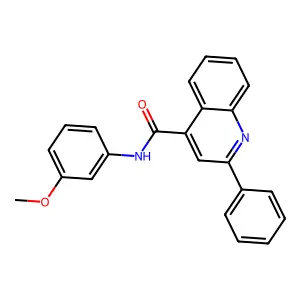 N-(3-methoxyphenyl)-2-phenylquinoline-4-carboxamide structure