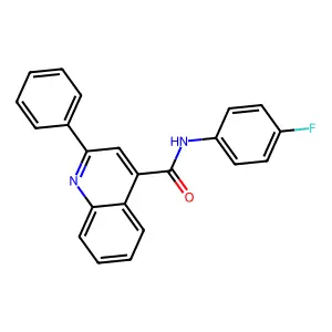 N-(4-氟苯基)-2-苯基喹啉-4-甲酰胺 structure