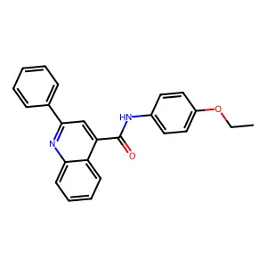 N-(4-ethoxyphenyl)-2-phenylquinoline-4-carboxamide structure