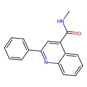 N-甲基-2-苯基喹啉-4-甲酰胺 structure