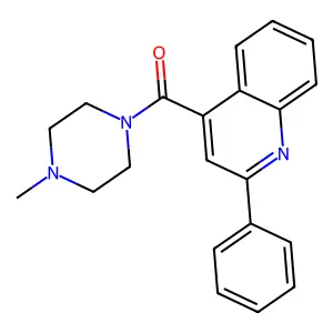 Methanone, (4-methyl-1-piperazinyl)(2-phenyl-4-quinolinyl)- structure