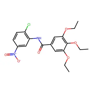 N-(2-chloro-5-nitrophenyl)-3,4,5-triethoxybenzamide structure