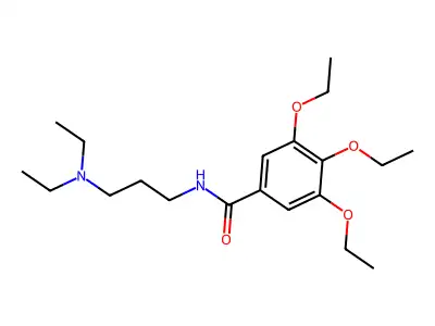N-[3-(diethylamino)propyl]-3,4,5-triethoxybenzamide structure