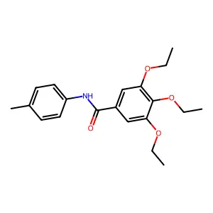 3,4,5-三乙氧基-N-(4-甲基苯基)苯甲酰胺 structure