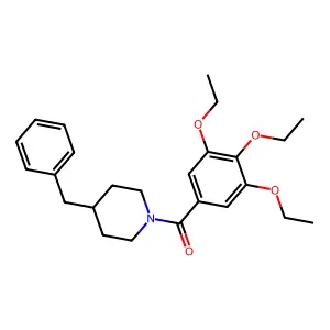 (4-Benzylpiperidin-1-yl)-(3,4,5-triethoxyphenyl)methanone structure