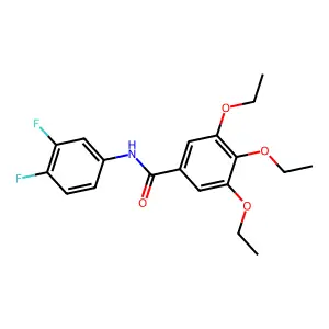 N-(3,4-difluorophenyl)-3,4,5-triethoxybenzamide structure