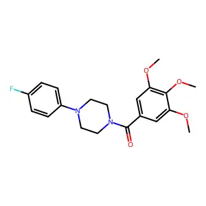 1-(4-Fluorophenyl)-4-(3,4,5-trimethoxybenzoyl)piperazine structure