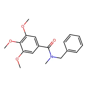 N-苄基-3,4,5-三甲氧基-N-甲基苯甲酰胺 structure