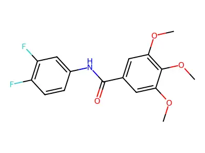 N-(3,4-difluorophenyl)-3,4,5-trimethoxybenzamide structure