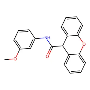 N-(3-甲氧基苯基)-9H-呫吨-9-甲酰胺 structure