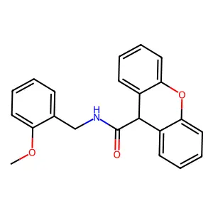 N-(2-甲氧基苄基)-9H-呫吨-9-甲酰胺 structure