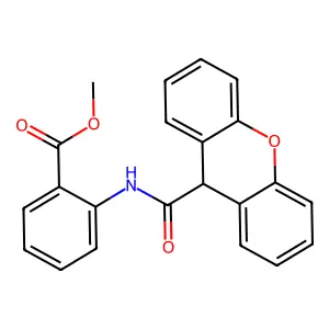 Methyl 2-(9H-xanthene-9-amido)benzoate structure