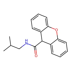 N-异丁基-9H-呫吨-9-甲酰胺 structure