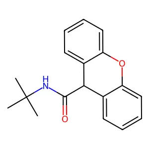 N-叔丁基-9H-呫吨-9-甲酰胺 structure