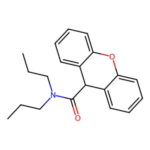 N,N-二丙基-9H-吨-9-甲酰胺 structure