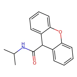 N-异丙基-9H-呫吨-9-甲酰胺 structure