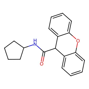 N-环戊基-9H-呫吨-9-甲酰胺 structure