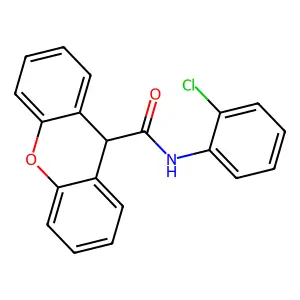 N-(2-氯苯基)-9H-氧杂蒽-9-甲酰胺 structure