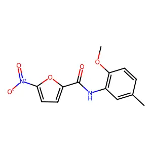 N-(2-methoxy-5-methylphenyl)-5-nitrofuran-2-carboxamide structure