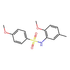 4-methoxy-N-(2-methoxy-5-methylphenyl)benzenesulfonamide structure