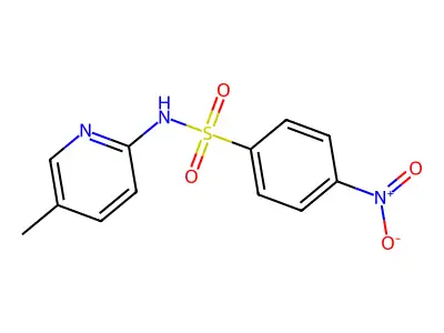 N-(5-methylpyridin-2-yl)-4-nitrobenzenesulfonamide structure