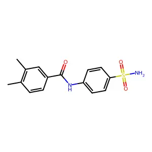 3,4-dimethyl-N-(4-sulfamoylphenyl)benzamide structure