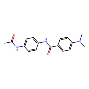 N-(4-acetamidophenyl)-4-(dimethylamino)benzamide structure