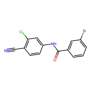 3-bromo-N-(3-chloro-4-cyanophenyl)benzamide structure