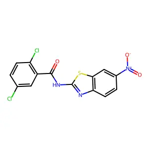2,5-dichloro-N-(6-nitro-1,3-benzothiazol-2-yl)benzamide structure
