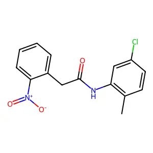 N-(5-chloro-2-methylphenyl)-2-(2-nitrophenyl)acetamide structure