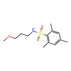 N-(3-methoxypropyl)-2,4,6-trimethylbenzenesulfonamide structure
