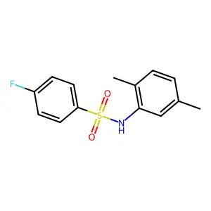 N-(2,5-dimethylphenyl)-4-fluorobenzenesulfonamide structure