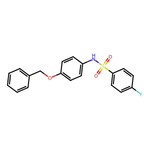 N-[4-(benzyloxy)phenyl]-4-fluorobenzenesulfonamide structure