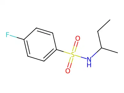 N-(sec-butyl)-4-fluorobenzenesulfonamide structure