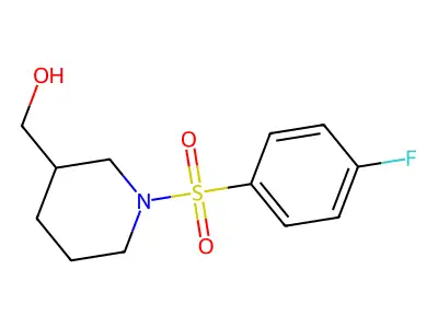 (1-(4-Fluorophenylsulfonyl)piperidin-3-yl)methanol structure