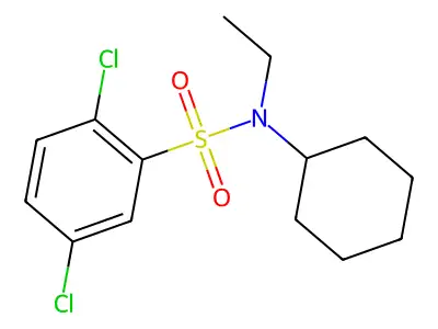 [(2,5-Dichlorophenyl)sulfonyl]cyclohexylethylamine structure