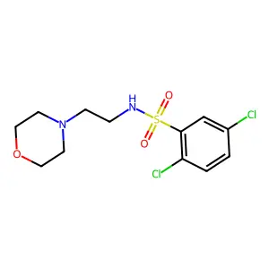 ((2,5-Dichlorophenyl)sulfonyl)(2-morpholin-4-ylethyl)amine structure