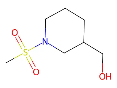 (1-Methanesulfonylpiperidin-3-yl)methanol structure