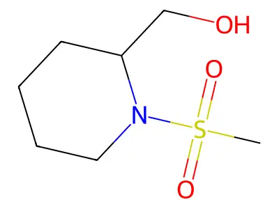 (1-(Methylsulfonyl)piperidin-2-yl)methanol structure