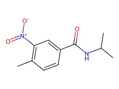 4-methyl-3-nitro-N-(propan-2-yl)benzamide structure