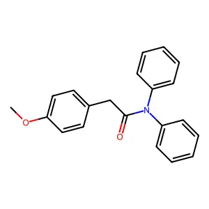 2-(4-methoxyphenyl)-N,N-diphenylacetamide structure