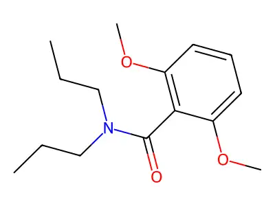 2,6-dimethoxy-N,N-dipropylbenzamide structure