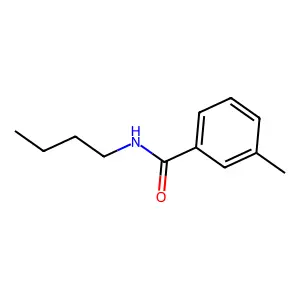 N-butyl-3-methylbenzamide structure